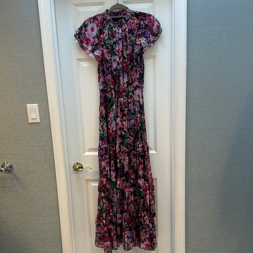 Shoshanna Multicolor Floral Maxi Dress